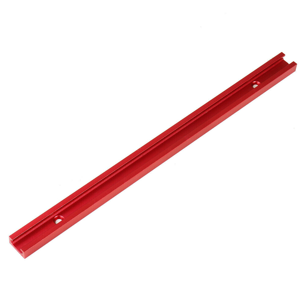 (400Mm) Red Aluminum Alloy 300-1220Mm T-Track T-Slot Miter Track Jig T Screw Fixture Slot 19X9.5mm For Table Saw Router Table Woodworking Tool 1138392144862
