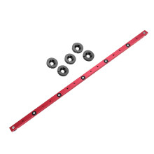 (650mm) Red 300-880mm Aluminum Alloy Rail Miter Bar Slider Sliding Bar Table Saw Gauge