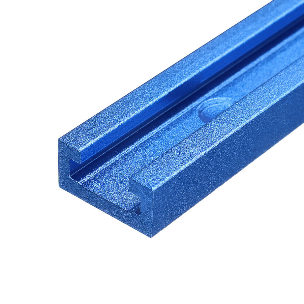 (600Mm) Blue Oxidation 100-1220Mm T-Track T-Slot Miter Track Jig T Screw Fixture Slot 19X9.5mm For Table Saw Router Table Woodworking Tool 1138392146323