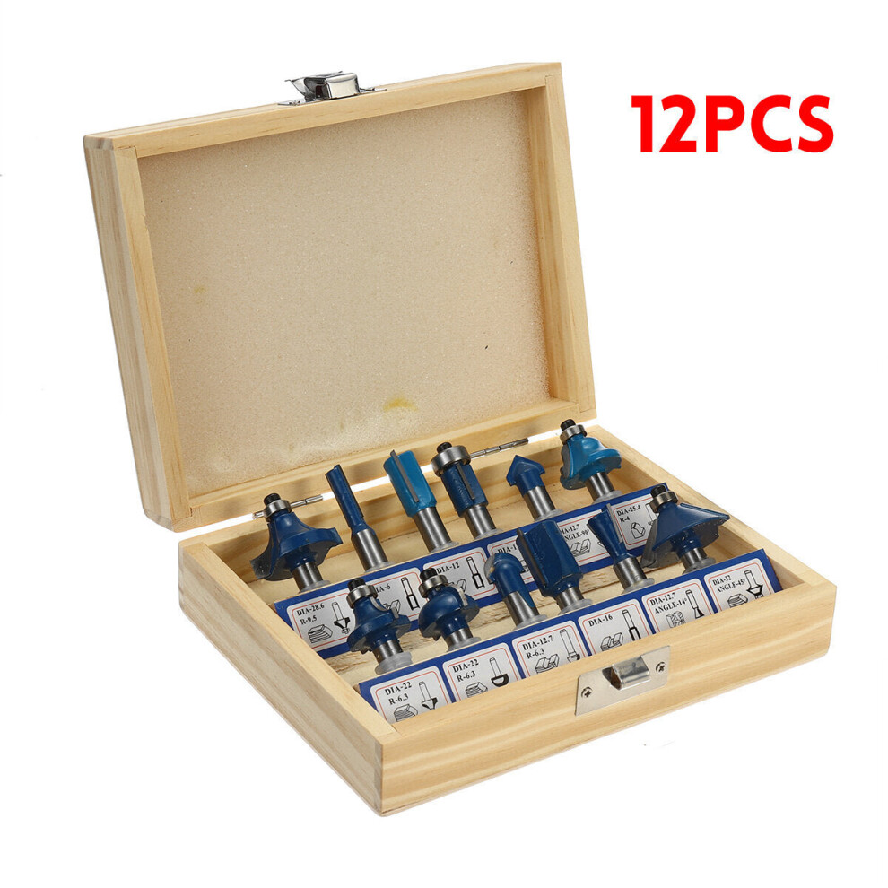 (12Pcs) 12/15Pcs 8Mm Shank Router Bit Milling Cutter Set Woodworking Cutter 1138392150061
