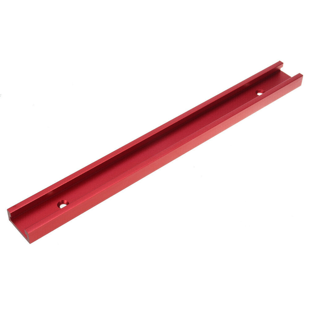 (600Mm) Universal Red 300-1220Mm T-Slot T-Track Miter Track Jig Fixture Slot 30X12.8mm For Table Saw Router Table Woodworking Tool 1138392143667