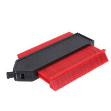 (Red) 5 Inch Locking Shape Contour Duplicator Profile Gauge Tiling Laminate Tiles Edge Woodworking Gauge