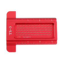 (3 Inch) Aluminium Alloy TS 3 to 8 Inch Hole Positioning Measuring Ruler Precision Marking T Ruler