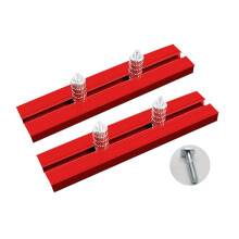 (15.8mm) 2pcs 15.8/17.8/19.8mm Aluminum Alloy Workbench Planing Stop Board Woodworking Baffle Limit Block