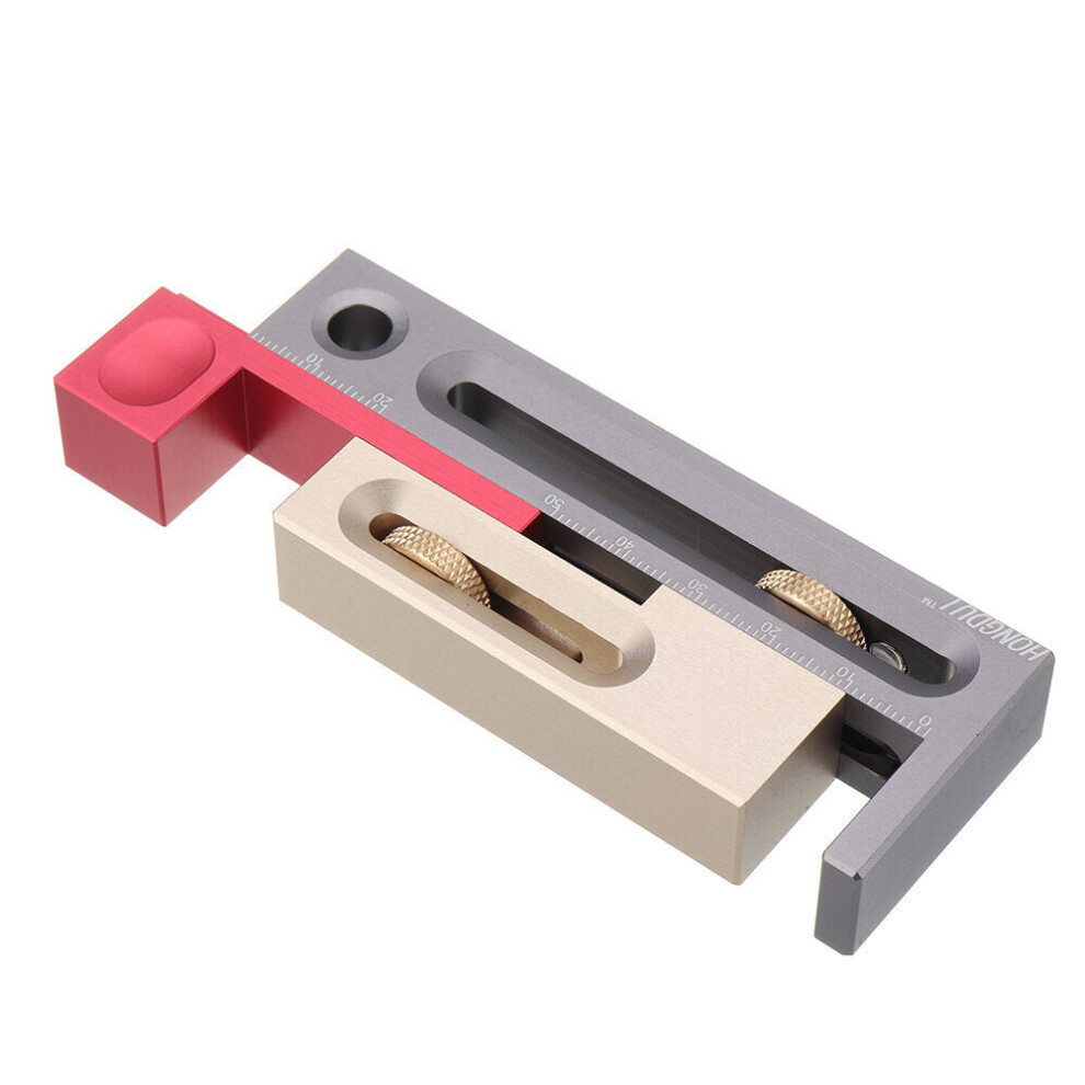 Table Saw Slot Adjuster Mortise And Tenon Tool Woodworking Movable Measuring Block 1138392139554