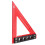 200mm Aluminum Alloy Carpenter Square Triangle Ruler Woodworking Precision Hole Positioning Square 2