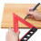 200mm Aluminum Alloy Carpenter Square Triangle Ruler Woodworking Precision Hole Positioning Square 8