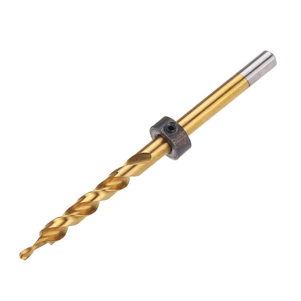 (9.0Mm) 9.0/9.5Mm Titanium Coating Twist Step Drill Bit 3/8 Inch Round Shank Drill For Woodworking Pocket Hole Jig 1138392146521