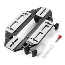 (With ABS Pressing Plate) Aluminum Alloy Wooden Door Hinge Hole Opener Positioning Slotter Hinge Lock Guide Wood Furniture Hinge Jig Drill Guide