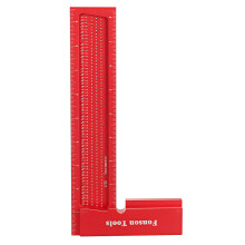 (8 Inch) 200mm 8 Inch Aluminum Alloy Precision L Square Speed Hole Positioning Marking Ruler Woodworking Scriber
