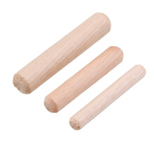 (6mm) 100pcs 6/8/10mm Round Wood Tenon Wooden Dowel for Woodworking