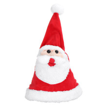 (Santa Type) Creative Soft Electric Musical Christmas Hat Size Adjustable Santa Claus Hat