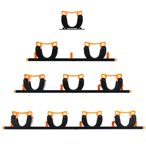 (1 Position Mop) 4 Position Mop and Broom Holder with 5 Hooks Multifunctional Mop Holder Tools Kit 1