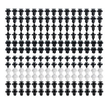 180 Push Pin Rivets Car Door Trim Panel Clips Bumper Grille Mud Flaps Fastener Retainer Kit For Acc