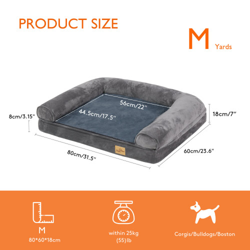 Bingopaw (M(80*60*8cm)) Heated and Cooling Combination Cover Dog Bed Sofa 1