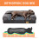 Bingopaw (L(100*75*8cm)) Heated and Cooling Combination Cover Dog Bed Sofa 5