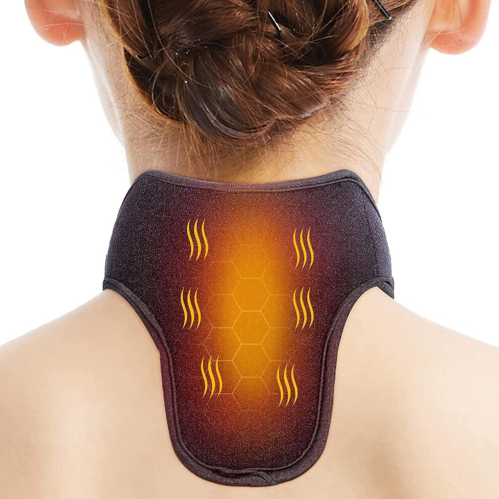 Neck Heating Pad, Usb-powered Heated Neck Wrap For Pain Relief, 3 Adjustable Temperature, Heat Therapy For Soreness