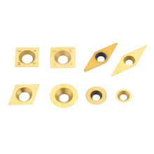 (Square Round 15mm) Titanium Coated Wood Carbide Insert Milling Cutter For Wood Turning Tool Woodworking