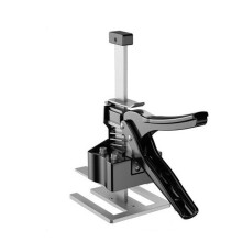 (Black, 21cm) Adjustable Alloy Steel Cabinet Jack Handheld Lifting Tool Height Regulator Hand Tools Cabinet Anti-theft Door