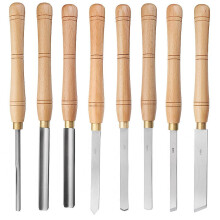 (1/2" spindle gouge) High Speed Steel Lathe Chisel Wood Turning Tool with Wood Handle Woodworking Tool