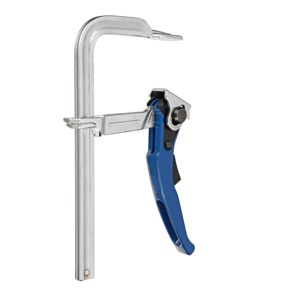 (Blue, 200Mm) 120Mm-400Mm Quick Guide Rail Clamp Woodworking F Clamp Quick Clamping For Mft And Guide Rail System 1138392142523