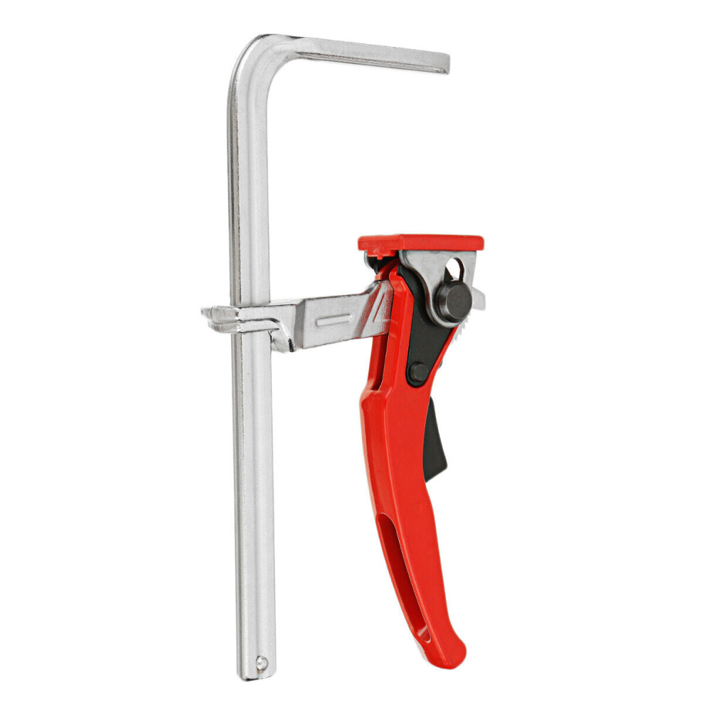 (Red, 120Mm) 120Mm-400Mm Quick Guide Rail Clamp Woodworking F Clamp Quick Clamping For Mft And Guide Rail System 1138392142561