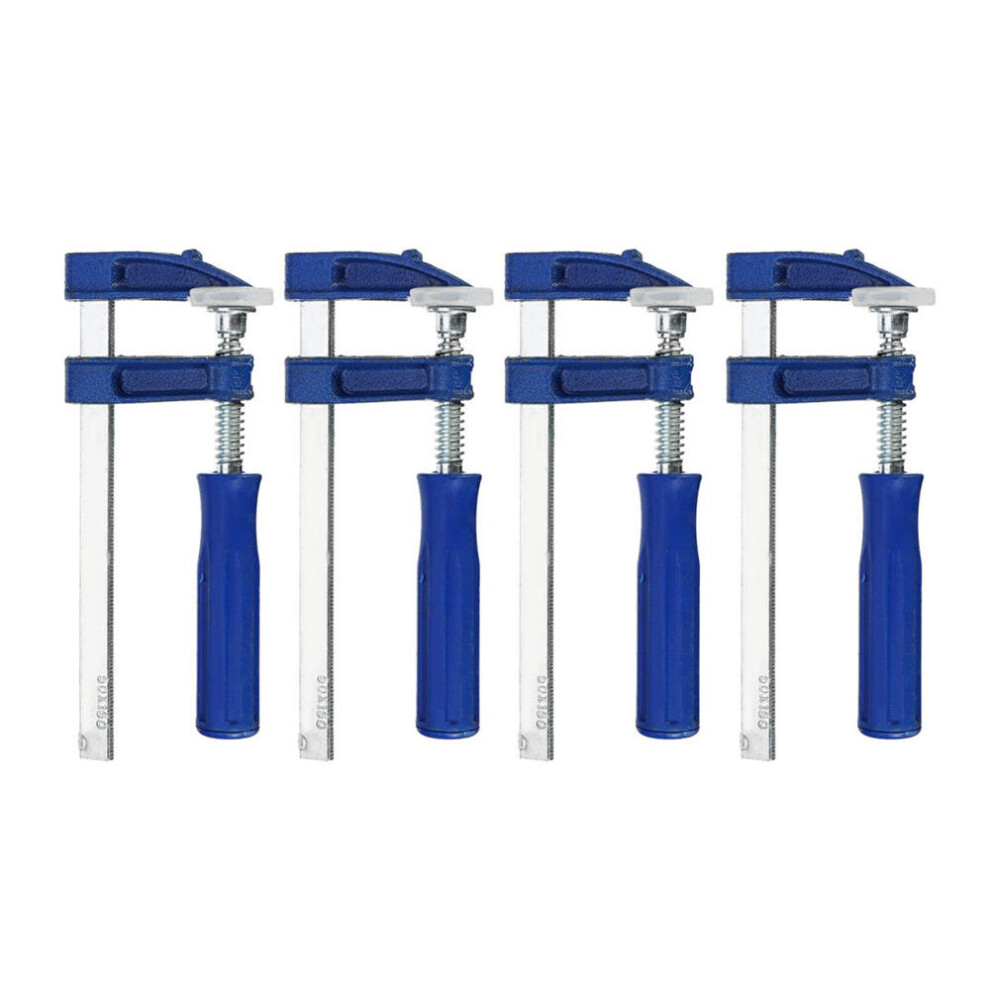 (300Mm, 50Mm) 4Pcs Woodworking F Clamp Adjustable Wooden Vise Grip Fixed Locking Tools 50-120Mm 1138392141595