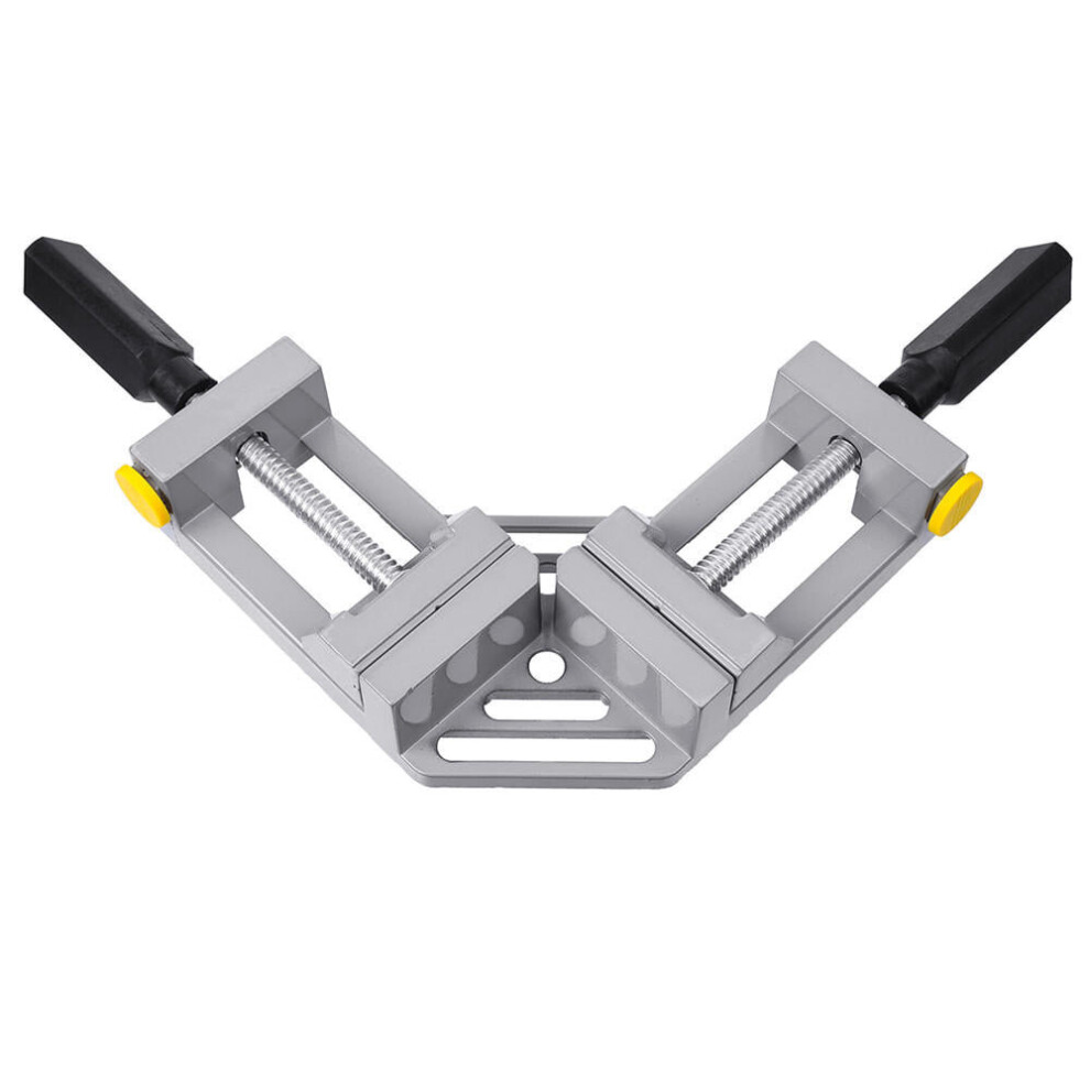 Double Handles 90 Degree Right Angle Clip Woodworking Jig Quick Corner Clamp Aluminum 1138392139899