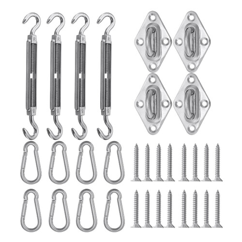 32Pcs Sun Shade Sail Accessories For Triangle Square Shade Sail Replacement Accessories 1