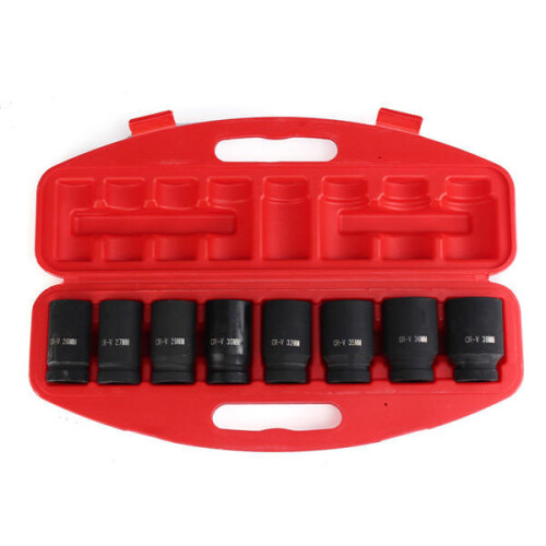8Pcs 3/4 Inch Drive Deep Impact Socket Set 26-38mm Socket Kit 2