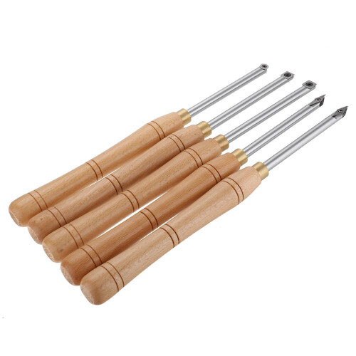 (Chamfering 28mm) Wood Turning Tool Carbide Insert Cutter with Wood Handle Lathe Tools Round Shank Woodworking Tool 2