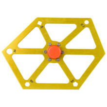 (Gold) Aluminum Alloy Hexagon Ruler for Table Saw Multi-angle Measuring Tool Saw Angle Finder Gauge Protractor Inclinometer Angle Tools