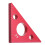 (Small) 90 Degrees Aluminum Alloy Height Ruler Metric Inch Woodworking Triangular Ruler 6