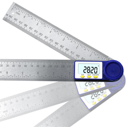 0-200mm Digital Meter Angle Inclinometer Digital Angle Ruler Electron Goniometer Protractor 2