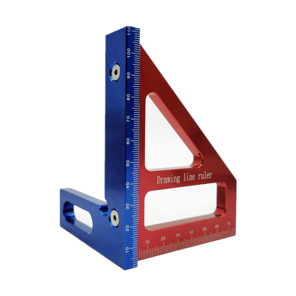 (Red, Metric) 15Pcs Woodworking Precision Aluminum Alloy Setup Bars Positioning Blocks Height Gauge Right Angle Tools For Router Table Saw Accessories 1138392142387