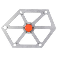 (Silver) Aluminum Alloy Hexagon Ruler for Table Saw Multi-angle Measuring Tool Saw Angle Finder Gauge Protractor Inclinometer Angle Tools