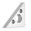 (Small) 90 Degrees Aluminum Alloy Height Ruler Metric Inch Woodworking Triangular Ruler 5