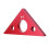 (Small) 90 Degrees Aluminum Alloy Height Ruler Metric Inch Woodworking Triangular Ruler 10