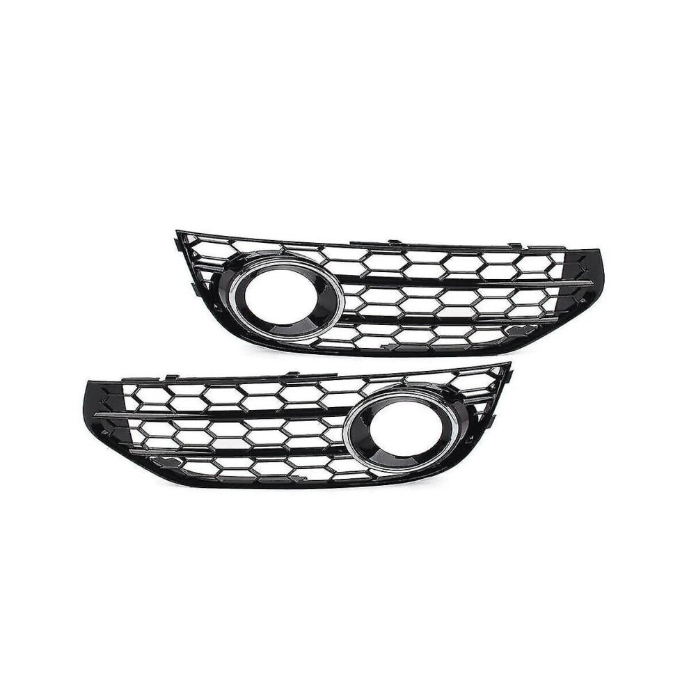 Car Fog Open Vent Grill Intake Cover Grille 8K0807681j For A4 B8 Allroad 2010-2015 ( Silver) Light/Black/Silver