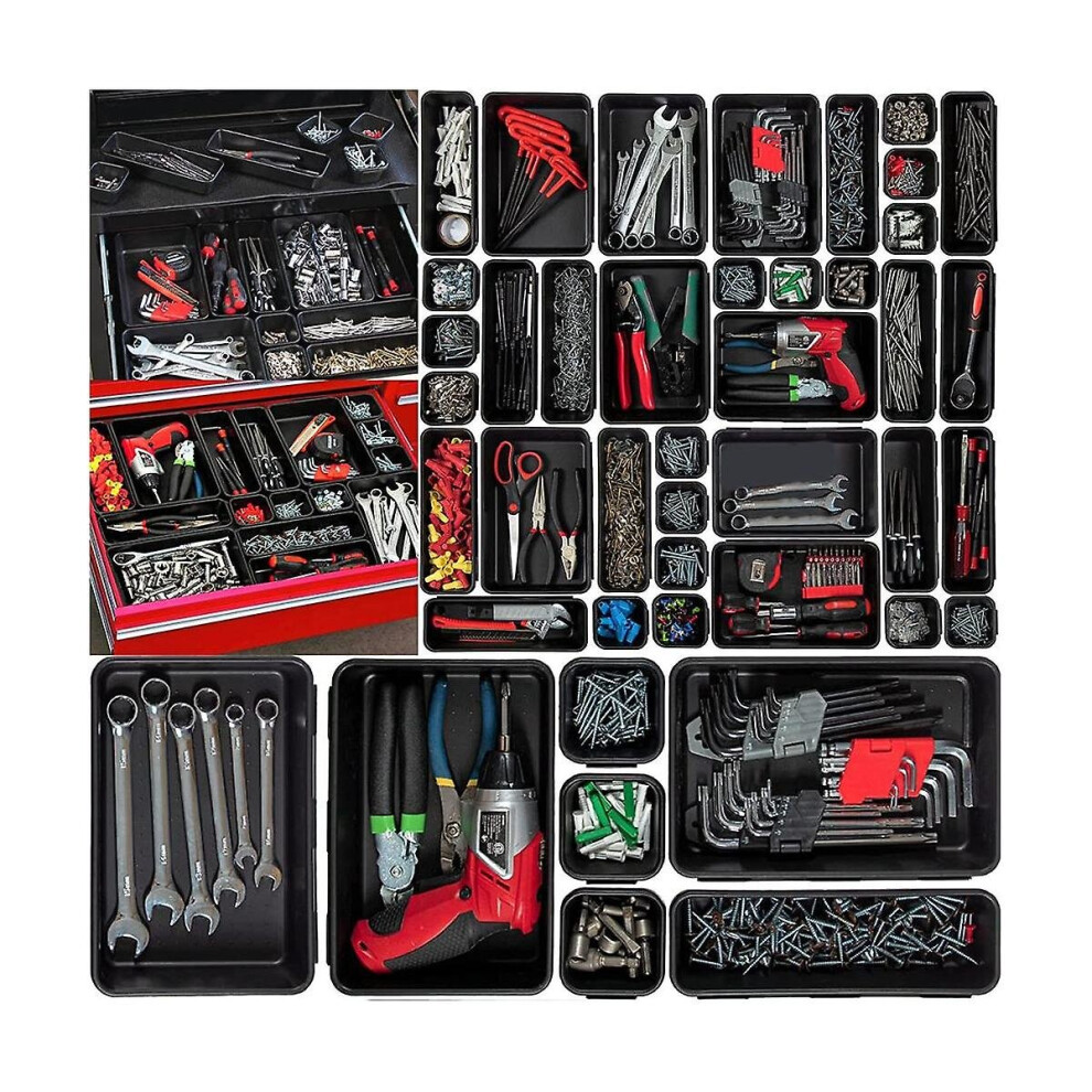 Tool Box Organizer And Storage Tray, Tool Box Drawer Organizer Bins, Toolbox Organizer Tray Divider