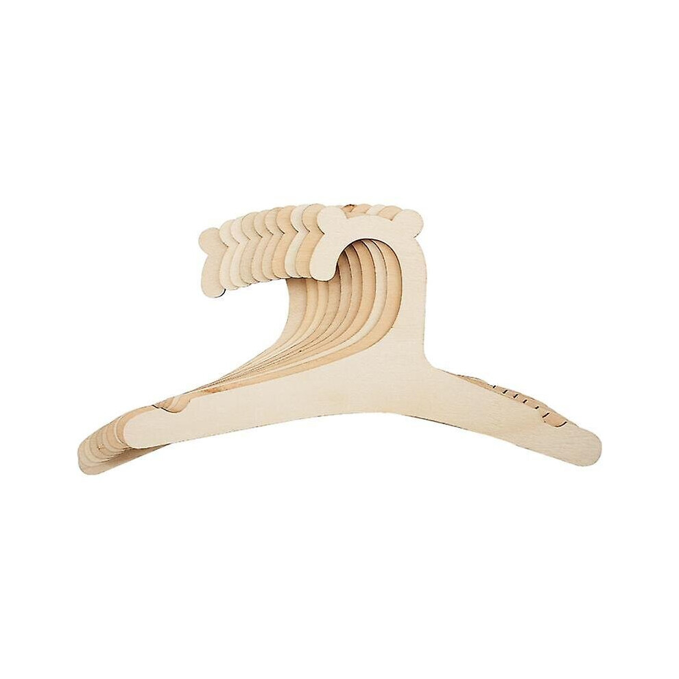 10 Pcs Baby Creative Hanger Rack Baby Wooden Clothes Hanger Home Girls Princess Room Nursery Decor