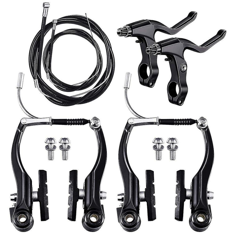Complete Bicycle Mountain Bike Set,V Brake Outer Cables Lever Front Black
