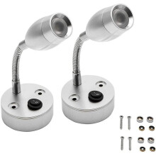 12v Led Lights Campervan, Wall Spot Reading Light Car Caravan Boat Interior Light Motorhome Lamp With Switch Cold White