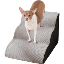 Pet Dog Steps Stairs - 3-steps Sponge Slope Staircase - Dog Stairs 3 Tiers - Non-slip Pet Stairs - Dog Ramp For Bed, Soft Flannel Dog Ladder