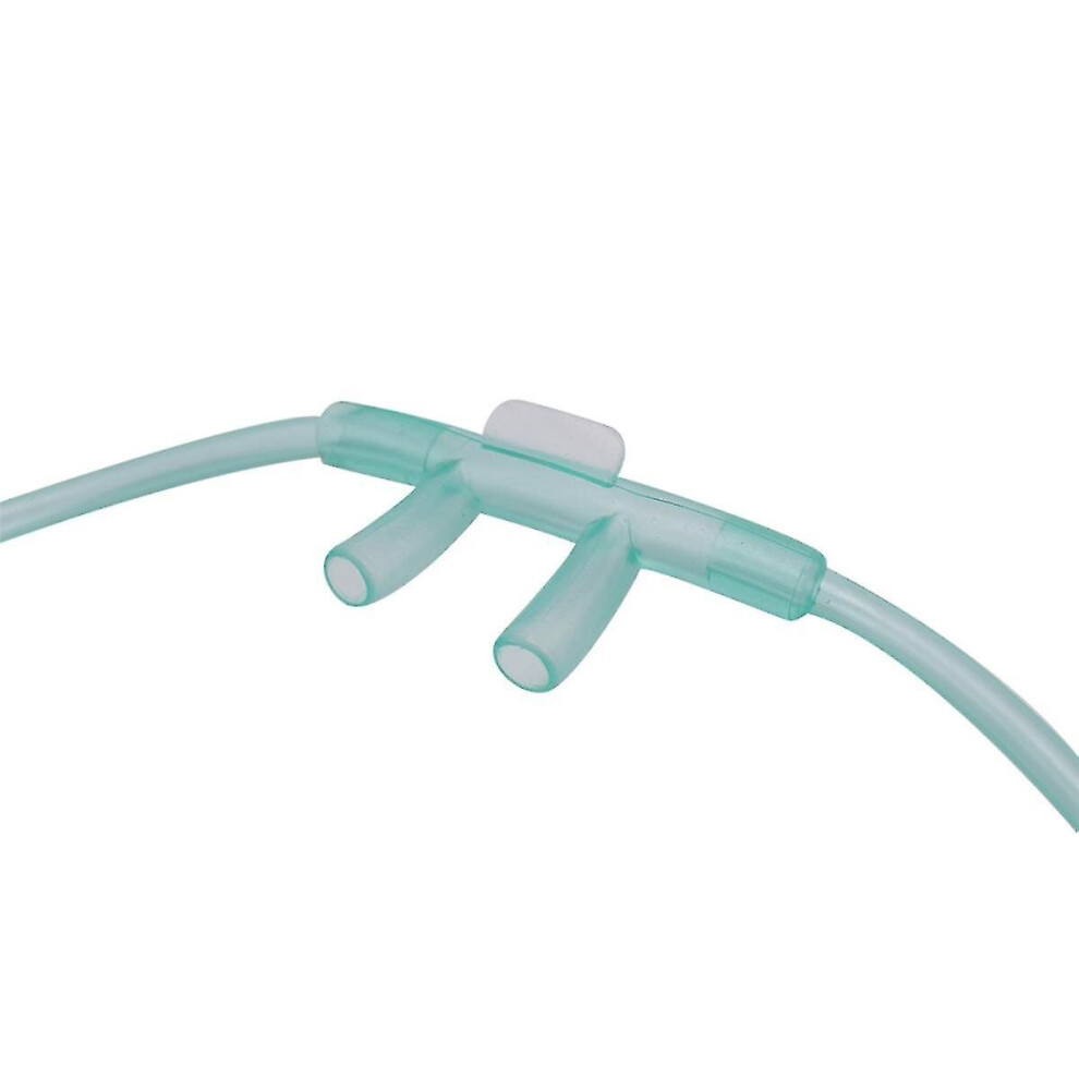 6Pcs Oxygen Cannulas 2 Meters Nasal Cannula Soft Nasal Oxygen Tubing O2 Cannula For Adults Green