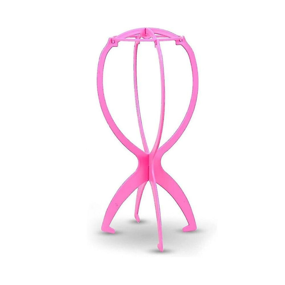 Unisex Pink Toupee And Wig Stand, Durable Wig Holder Stands For Displaying Wigs Toupee Exhibitions (Pink)