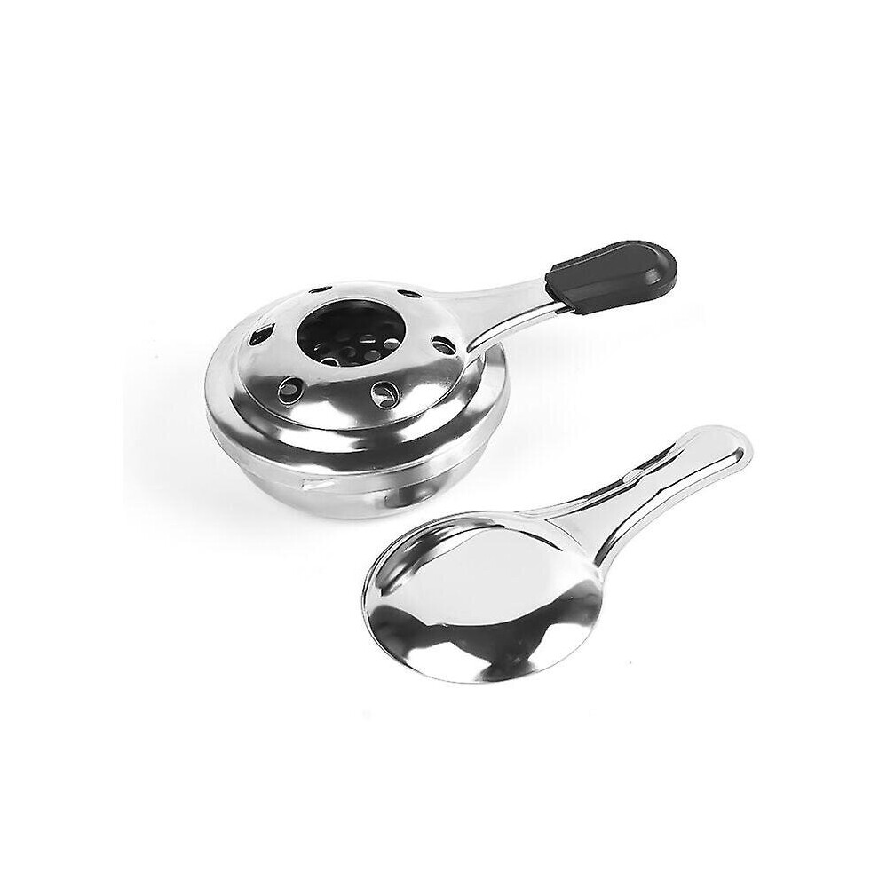 Alcohol Burner, Alcohol Burner For Fondue, Gelled Alcohol Burner, Stainless Steel, 15 X 9.3 X 4.5 Cm Grey