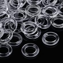100 Pieces Roman Blind Curtain Rings, O-rings Plastic Rings For Roman Shades (transparent,13 Mm)