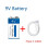9v Rechargeable Li-ion Battery With Usb C Cable For Microphone Multimeter 2