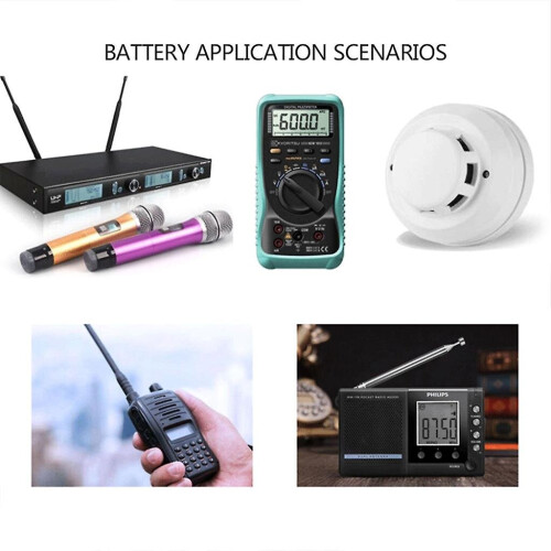 9v Rechargeable Li-ion Battery With Usb C Cable For Microphone Multimeter 2
